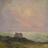 Loyen du Puigaudeau, Ferdinand (1864-1930) "Sonnenuntergang am Meer", Öl/Leinwand, u.l. sign., 73,6x58,4cm (m.R. 90,5x76cm), leicht verschmutzt/fleckig, rest. - фото 1
