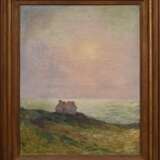 Loyen du Puigaudeau, Ferdinand (1864-1930) "Sonnenuntergang am Meer", Öl/Leinwand, u.l. sign., 73,6x58,4cm (m.R. 90,5x76cm), leicht verschmutzt/fleckig, rest. - Foto 2