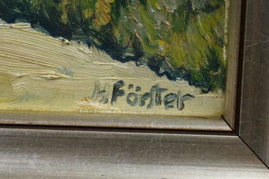 Förster, Hans (1885-1966) "St. Johannis in Neuengamme", Öl/Malkarton, u.r. sign., 46,2x37,4cm (m.R. 57x47,5cm) - photo 3