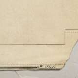 Unbekannter Künstler um 1800 "Portal eines Schmelz-Gebäudes", Tinte laviert, u. betit., im Passepartout montiert, 45,2x54cm (m.PP. 54,5x70cm), div. Defekte - фото 2