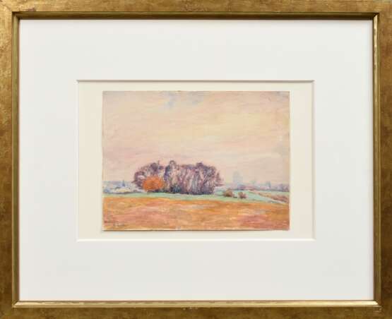 Eitner, Ernst (1867-1955) „Stadtpark“ um 1935, Aquarell, u.l. sign., verso Nachlassangabe, BM 22,7x30,4cm (m.R. 52x63,5cm) - photo 2