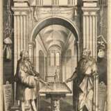 Kilian, Lucas (1579-1637) "Albrecht Dürer im Ruhmestempel", Kupferstich, auf Papier montiert, Slg.-Stempel (BvL unter Krone), BM 42,8x27cm (66,5x45cm), div. Defekte, ehem. Slg. Walter Vonficht/Allgäu - фото 1