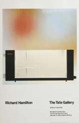 Hamilton, Richard (1922-2011) Ausstellungsplakat "The Tate Gallery, 12 March - 19 April 1970", Farboffset/Collage, Beric Press, Crawley/GB, im Passepartout montiert, 76x50,8cm (m.PP. 84x64cm)