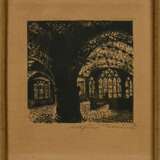 7 Illies, Arthur (1870-1952) "Innenraum Ansichten", Radierungen, je u.r. sign., 6x gerahmt, PM je ca. 16,7x16,7cm (m.R. 30x25,5cm), BM 32x25,5cm, vergilbt und min. fleckig - photo 6