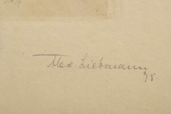 Liebmann, Alexander (1871-1938) "Weiblicher Akt" 1898, Radierung, u.r. sign., u.r. i.d. Platte sign./dat., o.l. undeutl. bez., u.l. gewidmet "Dr. Aby M. Warburg", verso bez., PM 19,5x15,8cm, BM 46,4x30,4cm (m.PP. 49x37,5cm), fleckig - фото 4