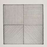 Lewitt, Sol (1928-2007) "Lines in four directions" 1976, Hochdruckverfahren, 110/1000, verso num., aus Rubber Stamp Portfolio, 20,4x20,4cm, Hrsg. Museum of Modern Art, New York, mit dazugehörigem Umschlag - фото 1