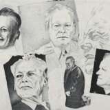 Werkmeister, Wolfgang (*1941) "Willy Brandt" 1999, Radierung, 45/80, u. sign./dat./num./betit., WVZ 538, PM 32,7x45,5cm, BM 50x65,5cm - Foto 1