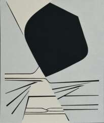 Vasarely, Victor (1906-1997) "o.T.", Farbserigraphie/Karton, u.r. sign., 23,2x19,7cm, BM 37,5x25,2cm, min. berieben/Altersspuren