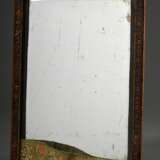 Persischer Spiegel in Papiermaché Lack-Etui mit lupenfeiner Miniaturmalerei "Rosen" auf den Rahmen und beidseitig auf der Abdeckung, sign., Anfang 19.Jh., 25,7x17,5cm, dazu Seidenhülle - фото 2