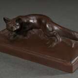 Kleiner Meissen Briefbeschwerer „Schnürender Fuchs“, Böttger Steinzeug, Modellnr.: 86203, Formernr.: 131, Jahreszeichen: 1978, 5x13,5x6cm, min. Altersspuren - Foto 1