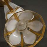 Biedermeier Vase in weißem Überfangglas mit Golddekor, H. 31,5cm, Gold berieben - Foto 5