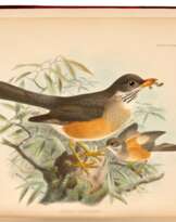 A monograph of the Turdidae, or family of thrushes, [1898-] 1902, 2 volumes, red three quarter morocco
