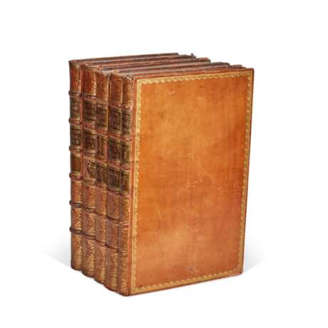 Voyage pittoresque... de Naples et de Sicile, Paris, 1781-6, first edition, 5 vols, contemporary calf gilt - Foto 4