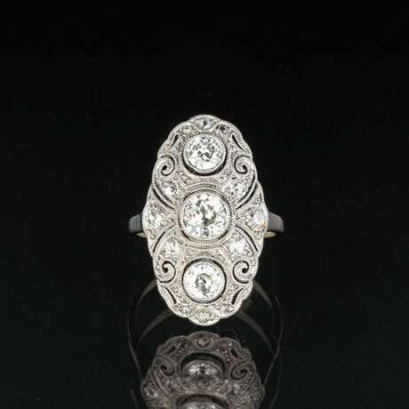 Jugendstil Diamant-Ring. - photo 1