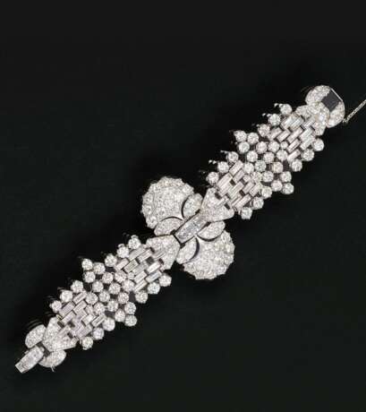 Exquisites, hochkarätiges Art-déco Diamant-Armband. - Foto 1