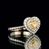 Fancy-Diamant-Ring 'Herz'. - photo 2