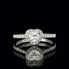 Diamant-Brillant-Ring 'Herz'.