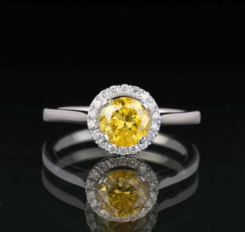 Vivid Fancy Diamant-Ring. - photo 1