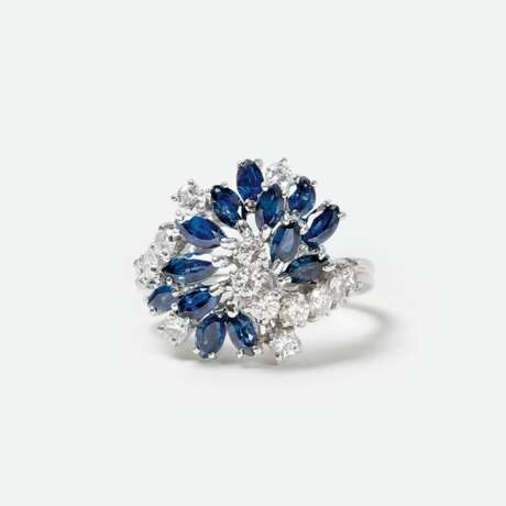 Saphir-Brillant-Ring. - photo 1