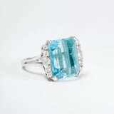 Aquamarin-Brillant-Ring. - photo 1