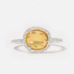 Pomellato. Feueropal-Diamant-Ring 'Colpo di Fulmine'.