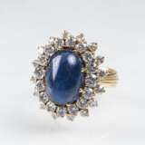 Hochkarätiger Vintage Saphir-Brillant-Ring - Foto 1