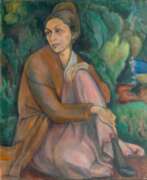 Aleksandra Povòrina. Alexandra Povòrina (St. Petersburg 1885 - Berlin 1963). Dame im Park.