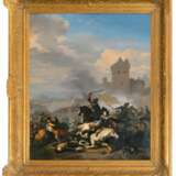 Jan van Huchtenburgh (Haarlem 1647 - Amsterdam 1733). Schlacht um eine Burg. - фото 2
