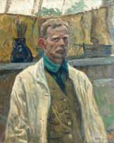 Friedrich Schaper (Braunschweig 1869 - Hamburg 1956). Selbstbildnis.
