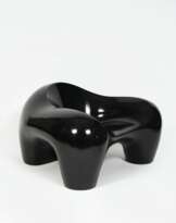 Jochen Claussen-Finks (1944). Schwarzer Seventies Lounge Chair.