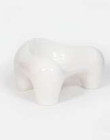 Jochen Claussen-Finks (1944). Weißer Seventies Lounge Chair.