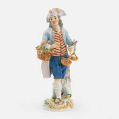 Peter Reinicke (Danzig 1711 - Meissen 1768). Traubenhändler aus der Serie 'Paris Ausrufer'.