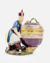 Johann Friedrich Eberlein (Dresden 1695 - Meissen 1749). Türke an Bonbonnière.