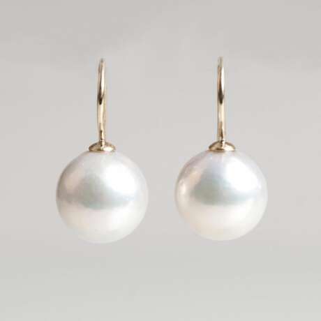 Paar Perlen-Hakenohrringe - Foto 1