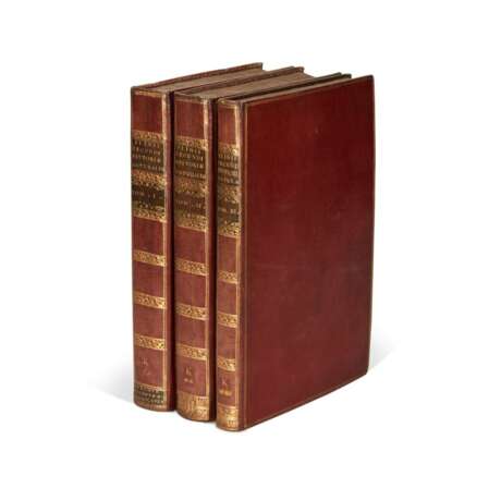 Historiae naturalis libri XXXVII, Paris, 1723, 3 volumes, red morocco, Lamoignon copy - фото 1