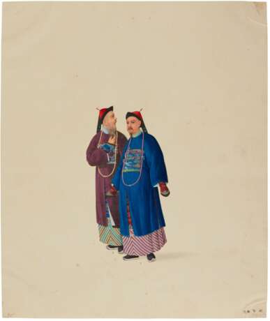 Album of 84 Chinese watercolours, c.1790s, in contemporary album - photo 3
