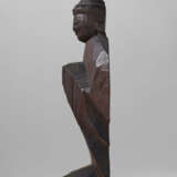 A CARVED WOOD SCULPTURE OF A STANDING NYORAI (BUDDHA) - photo 3