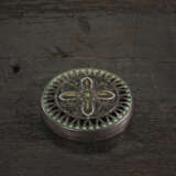 A ROUND SILVER BOX AND LID - photo 5