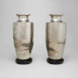 A PAIR OF SILVER PRESENTATION VASES - photo 2