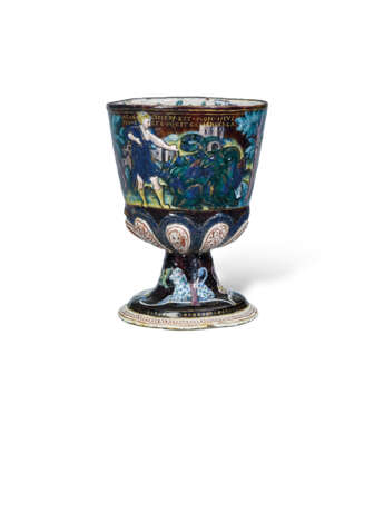 A LIMOGES ENAMEL GOBLET DEPICTING SCENES FROM THE STORY OF JASON AND THE GOLDEN FLEECE - Foto 2