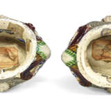 TWO FRENCH POST-PALISSY EARTHENWARE OVAL SALT-CELLARS - photo 5