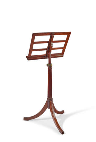 A FRENCH MAHOGANY AND BRASS MUSIC-STAND - photo 3