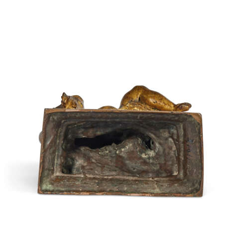 A GILT-BRONZE FIGURE OF A PUTTO ON A DOLPHIN - фото 6