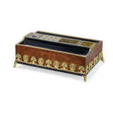 AN EMPIRE ORMOLU-MOUNTED MAHOGANY AND EBONY ENCRIER - photo 2