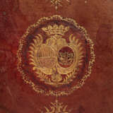 A LOUIS XV GILT-TOOLED RED LEATHER COFFRET - фото 7