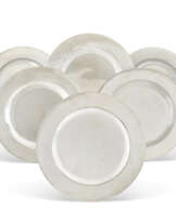 A SET OF SIX QUEEN ANNE SILVER DINNER PLATES