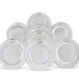 A SET OF EIGHT GEORGE I SILVER DINNER PLATES - photo 1