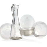A SET OF CONTINENTAL ETCHED AND MONOGRAMED CLEAR GLASS TABLEWARES - фото 1