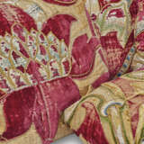 A SET OF FIVE PURPLE VELVET, POLYCHROME AND METALLIC EMBROIDERED CUSHIONS - photo 2