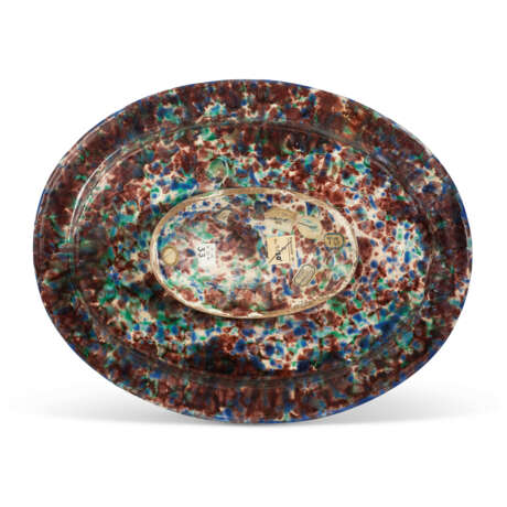 A FRENCH POST-PALISSY EARTHENWARE OVAL DISH - Foto 2
